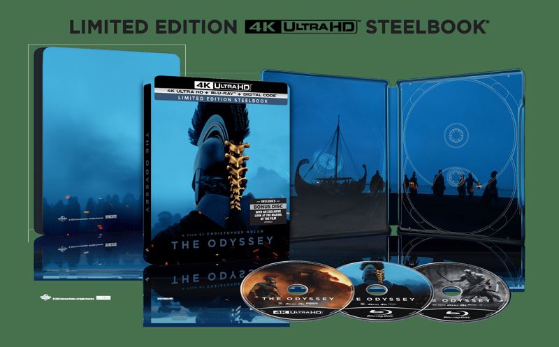 The Odyssey (Nolan) Limited 4K UHD Steelbook — preorder